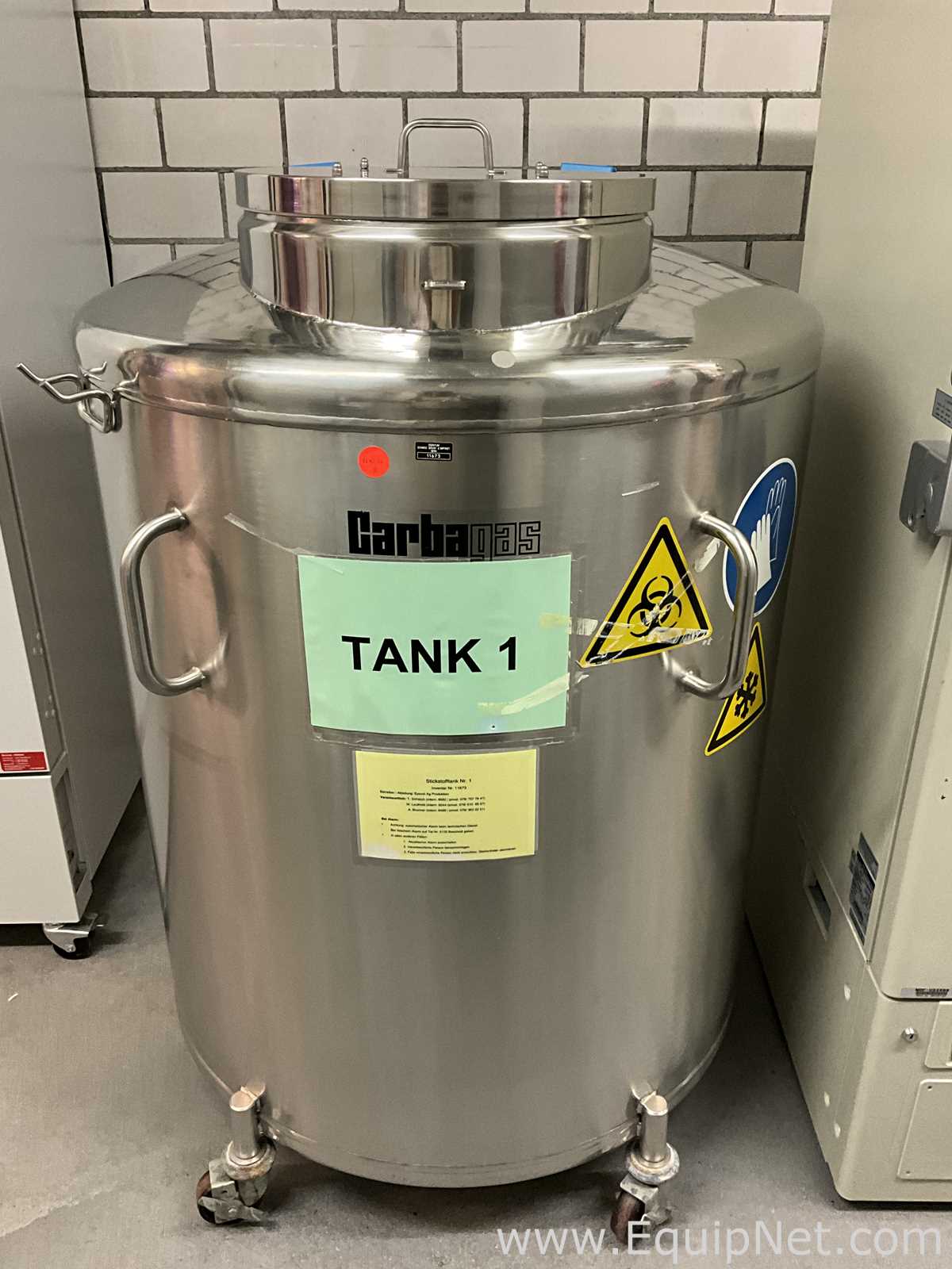 Carbagas RCB600 600L Stainless Steel Liquid Nitrogen Storage Tank