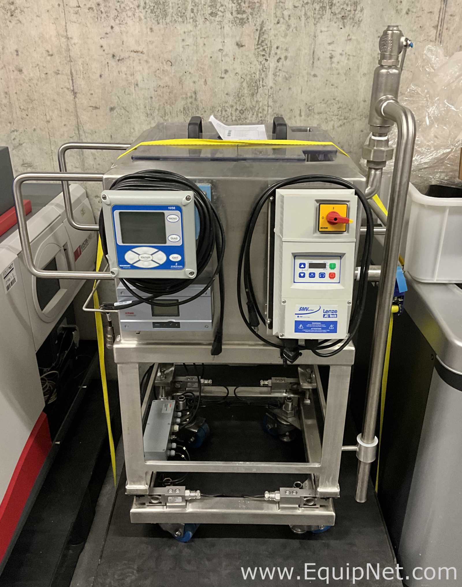 Xcellerex XDM-Q-50-T 50L Jacketed Single-Use Stainless Steel Mixing Tank