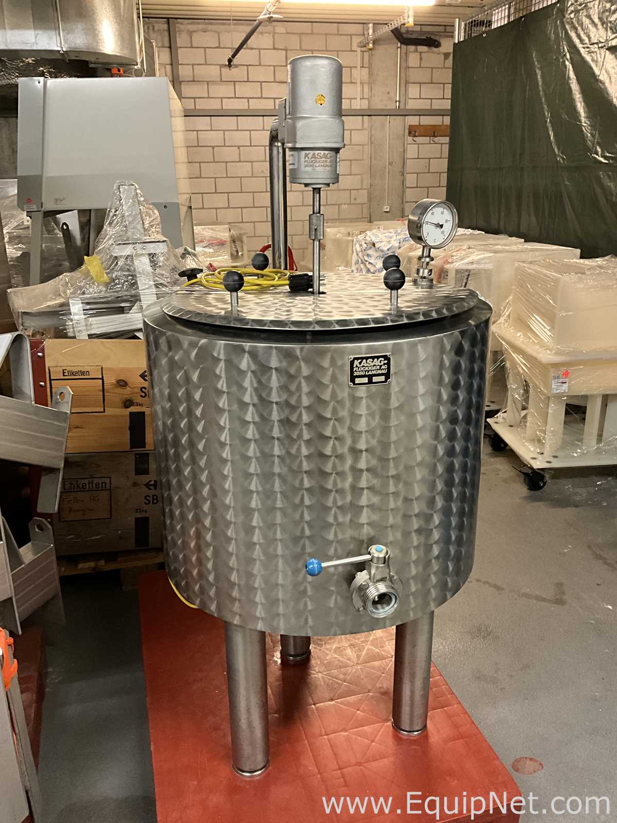 Kasag 100L Jacketed Stainless Steel Mixer