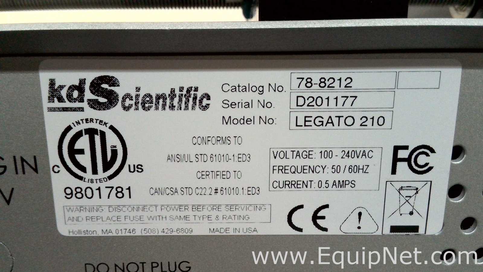 Bomba para Laboratórios KD Scientific Legato 210