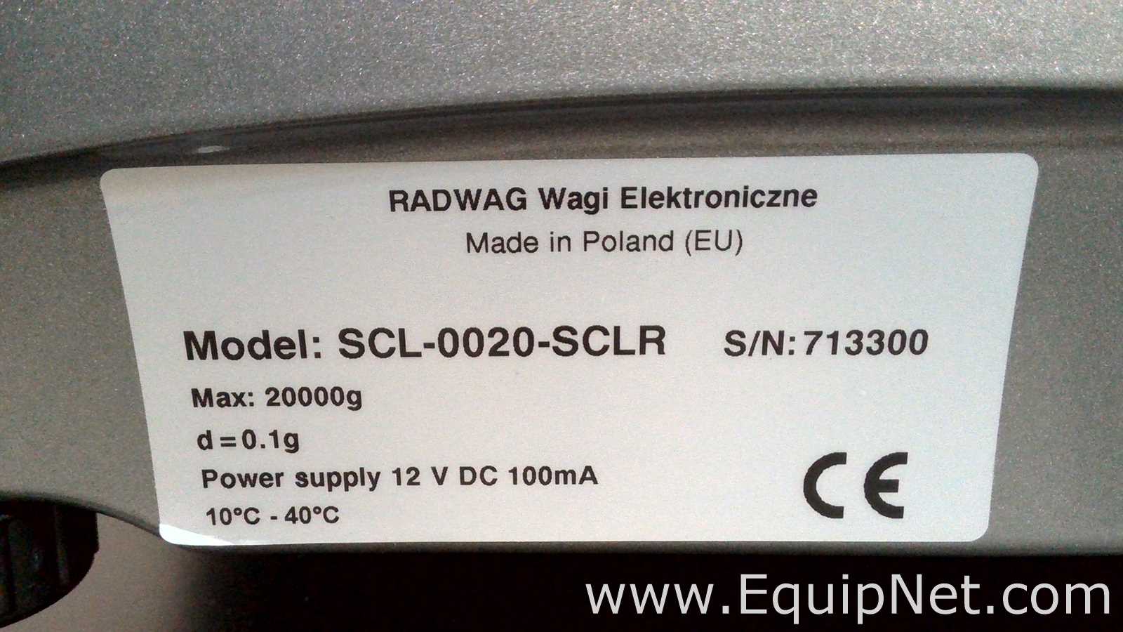 Lote de 2 Báscula Repligen SCL-0020-SCLR