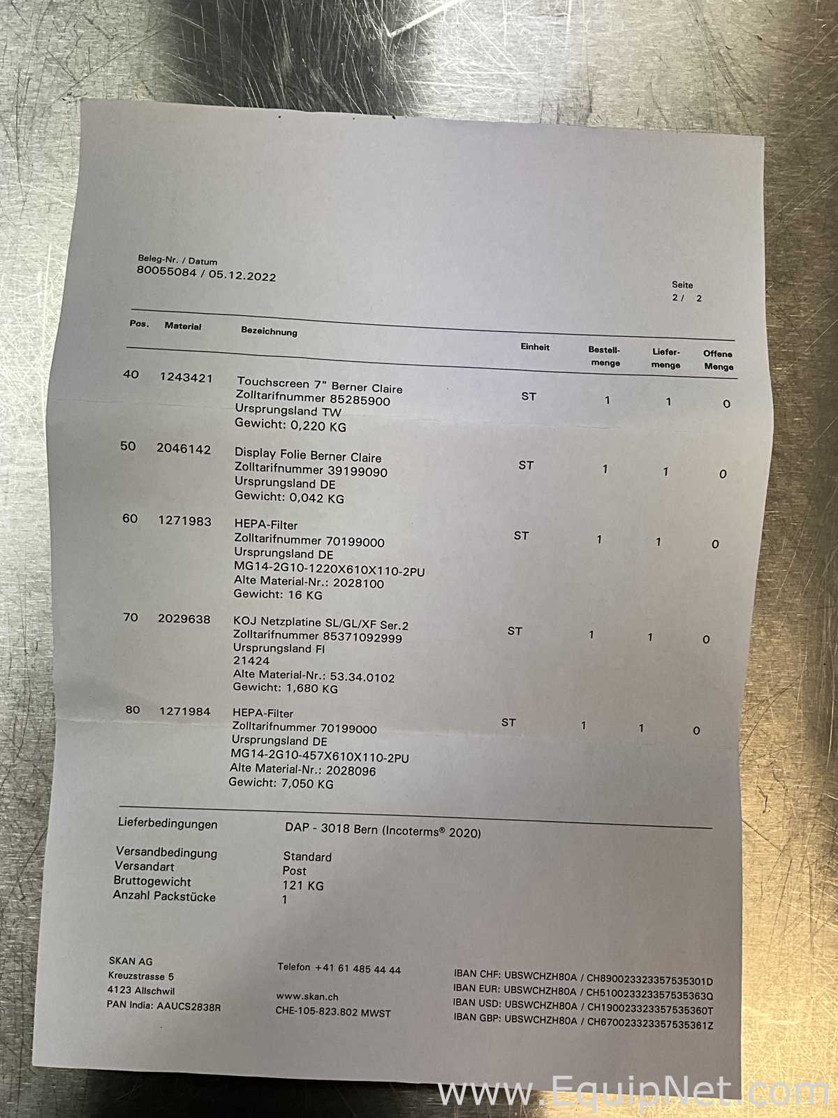 Cabine de Segurança Biológica Skan AG . Sem Uso