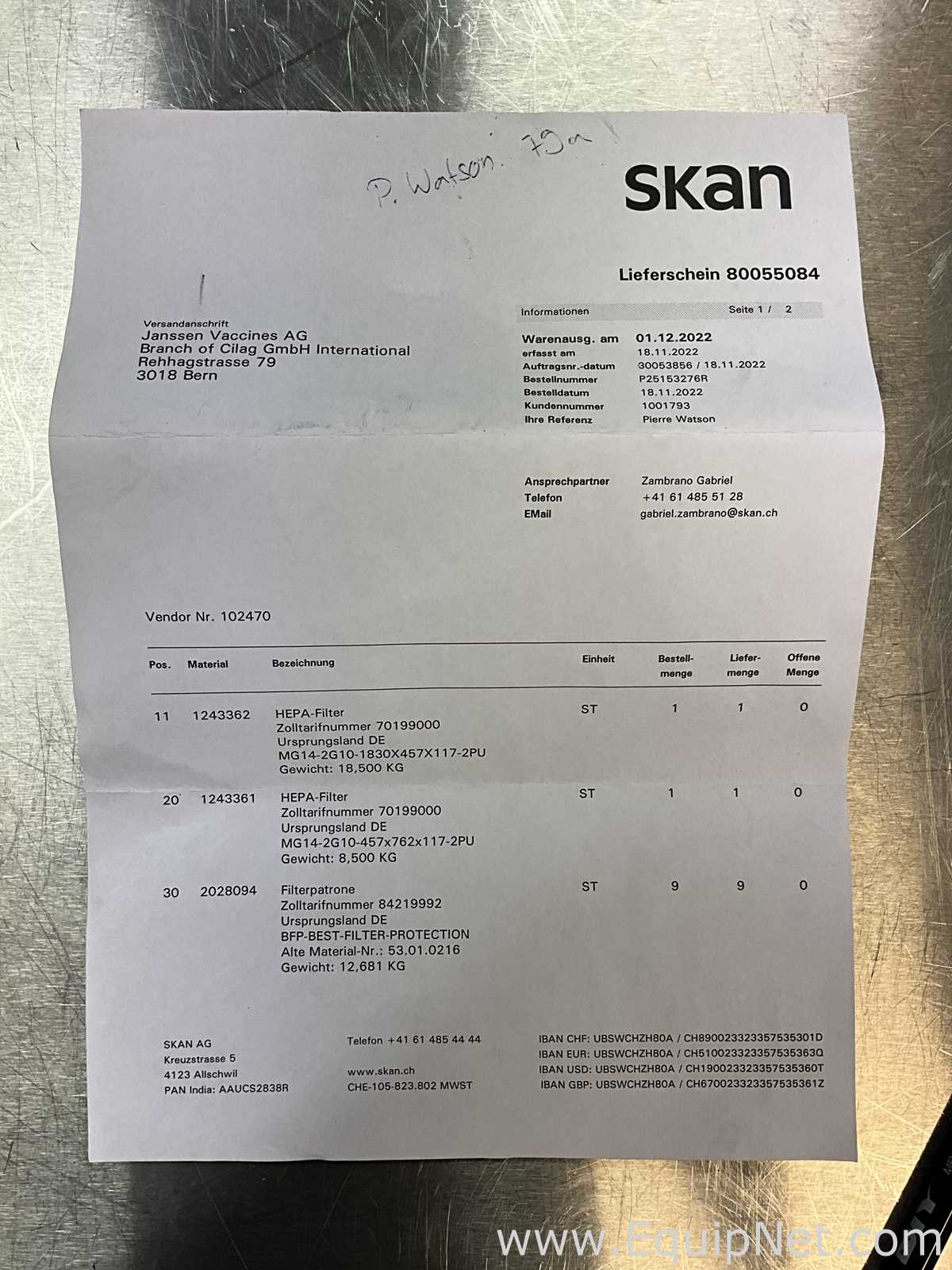 Cabine de Segurança Biológica Skan AG . Sem Uso