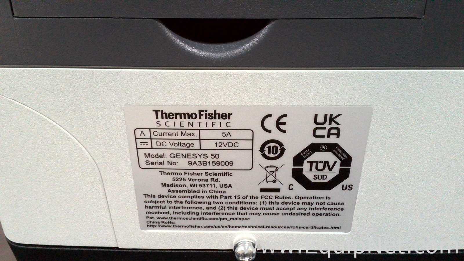 Thermo Fisher Scientific Genesys 50 Spectrophotometer