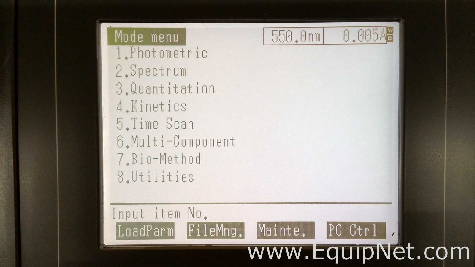 Shimadzu UV-1800 Spectrophotometer