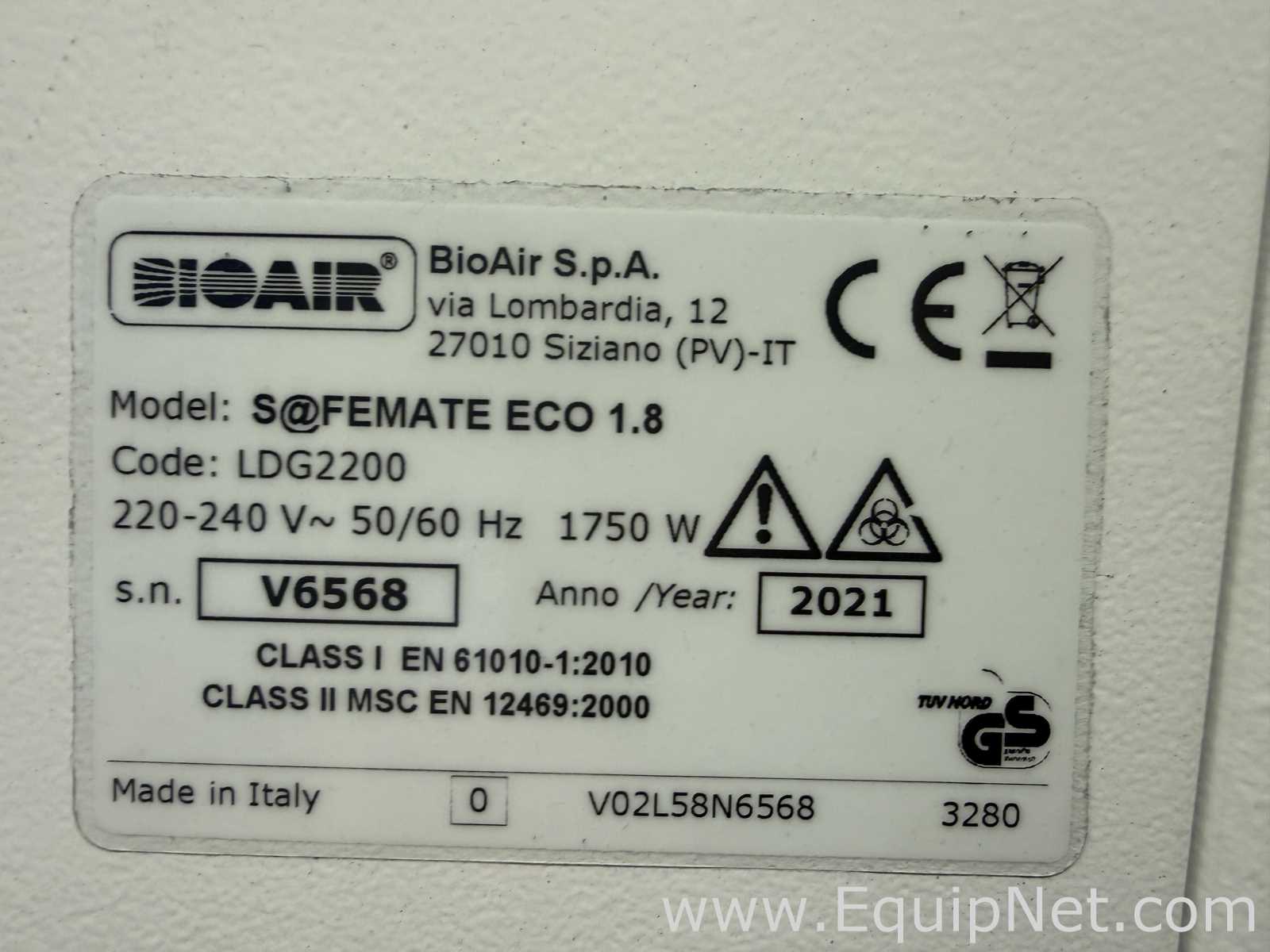 Cabina de Seguridad Biológica BioAir Safemate Eco 1.8