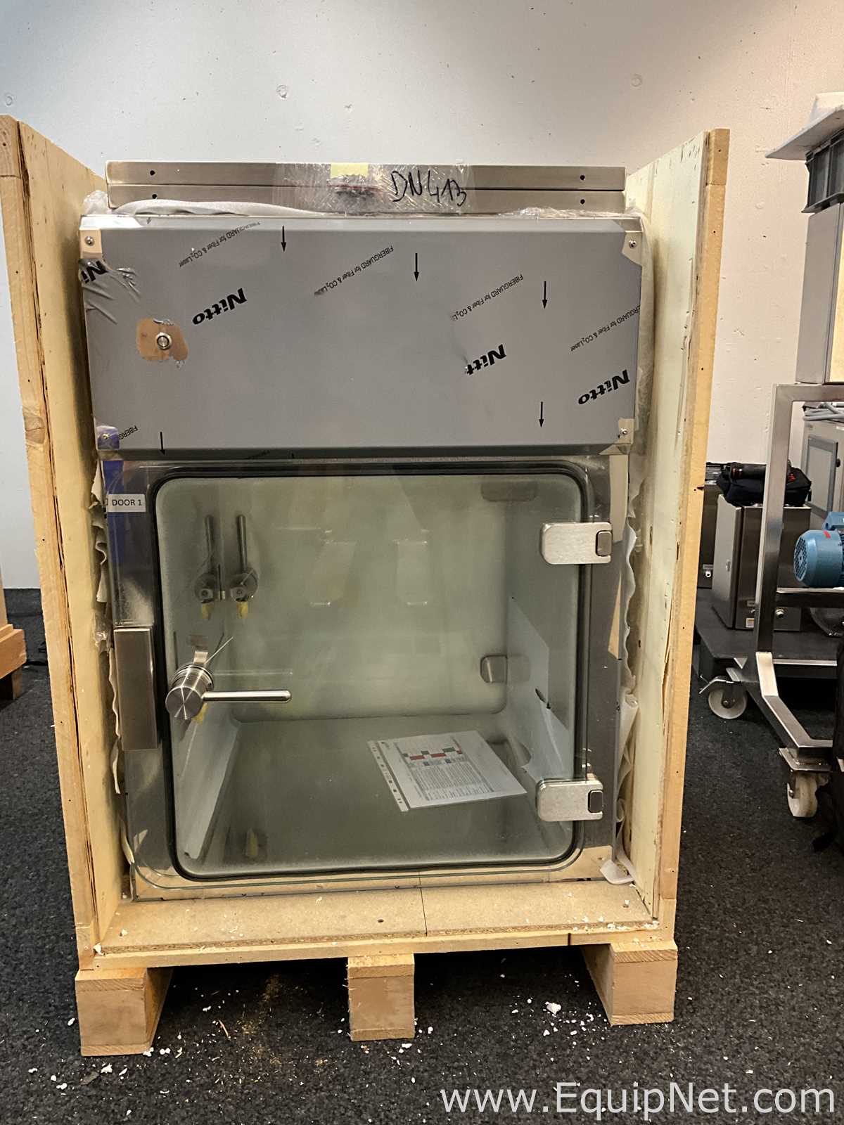 Unused Custom Made Material Airlock Double Door Clean Rom Transfer Hatch