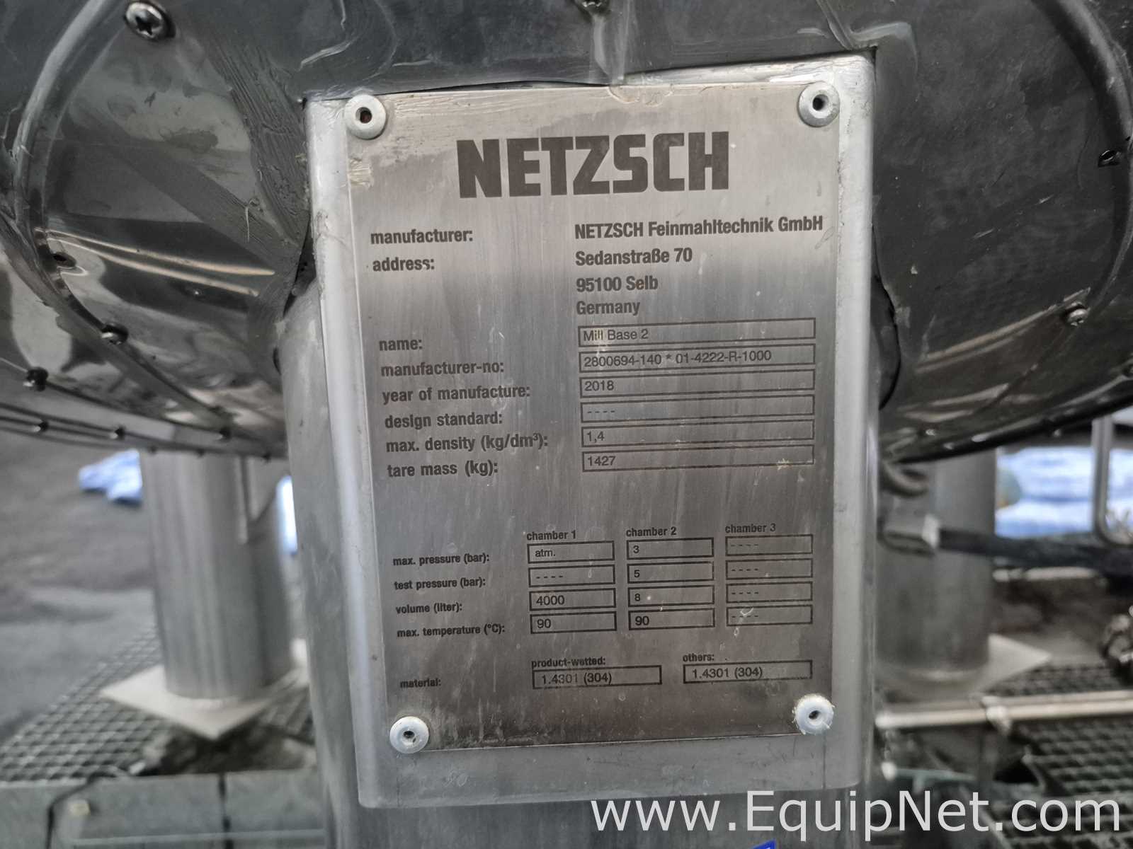 NETZSCH Milling Extension Skid 2-2 - Two 4,000 L Mixing Tanks with Tornado Pump and Control Panel