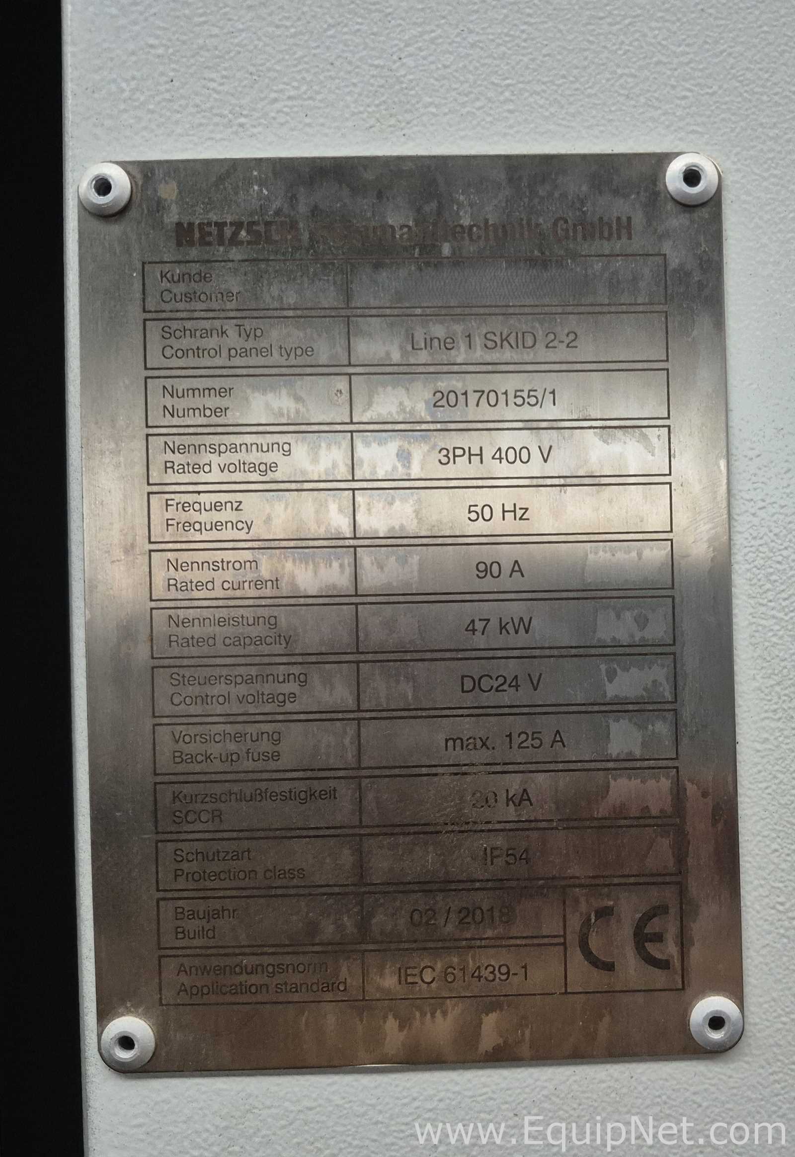 NETZSCH Milling Extension Skid 2-2 - Two 4,000 L Mixing Tanks with Tornado Pump and Control Panel