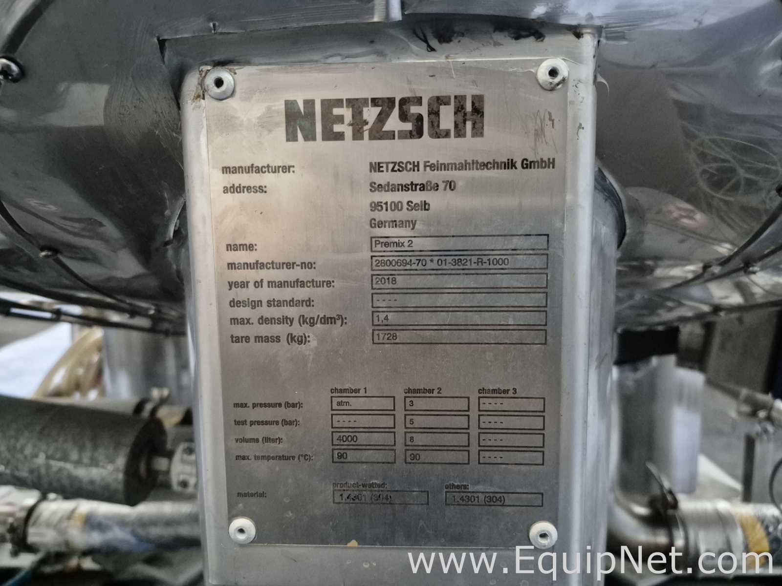 NETZSCH Industrial Premix Extension Skid 1-2 - Two 4,000 L Agitator Tanks, Maxshear Mixer and Pump