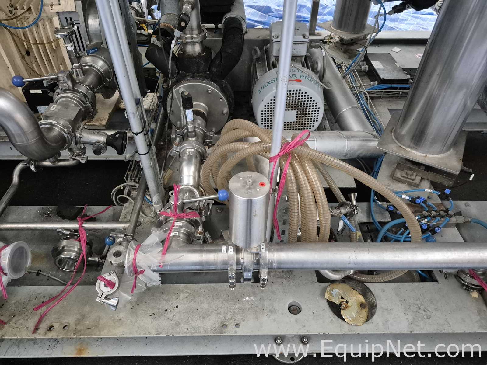 NETZSCH Industrial Premix Extension Skid 1-2 - Two 4,000 L Agitator Tanks, Maxshear Mixer and Pump