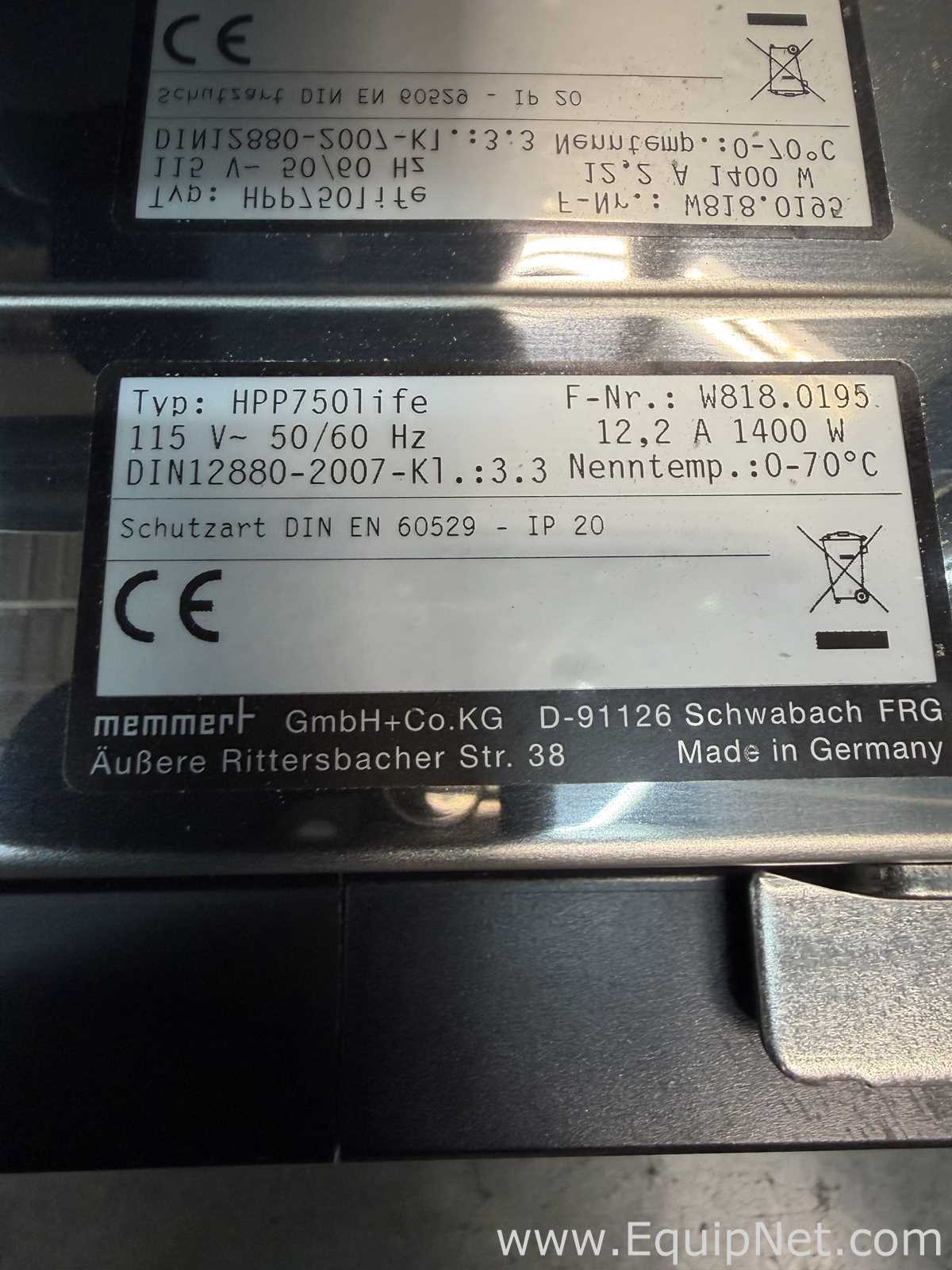 Memmert HPP750life Environmental Climate Chamber