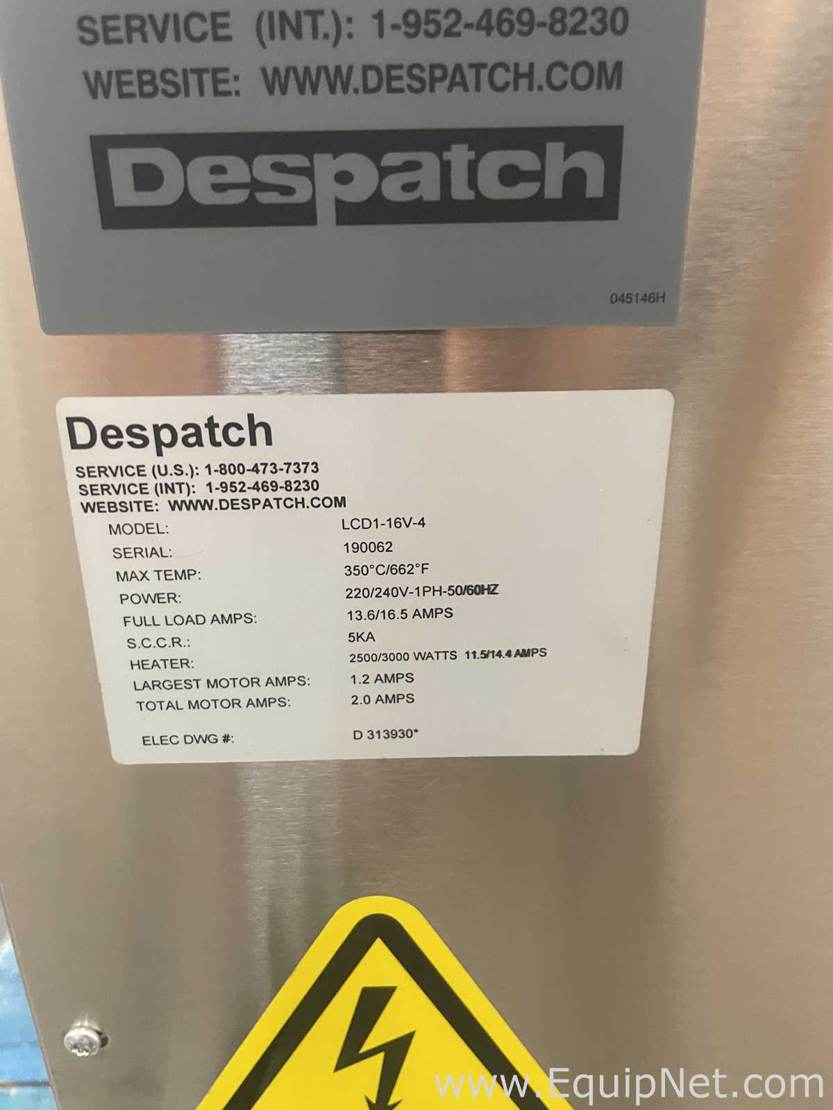 Horno para Procesos Térmicos Despatch LCD1-16V-4