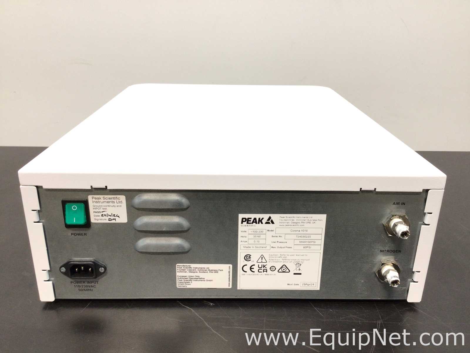 Peak Scientific Corona 1010 Nitrogen Generator