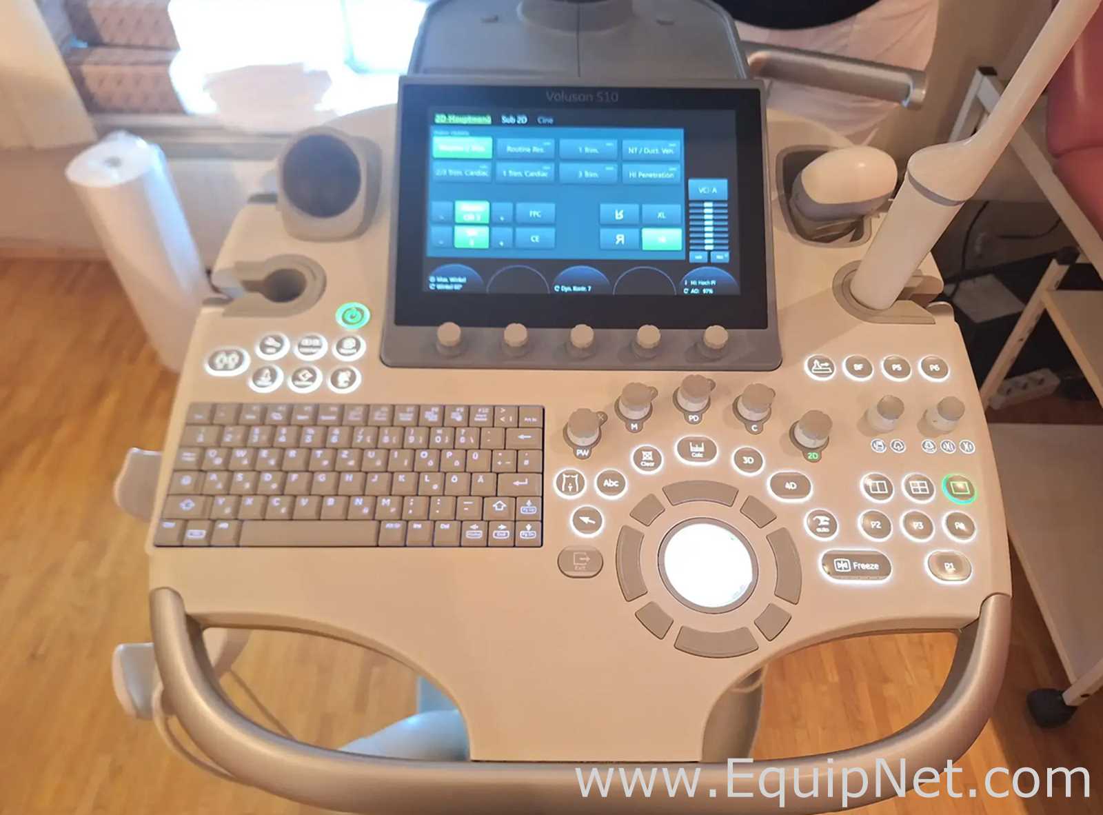 GE Voluson S10 Ultrasound System with Rab6-RS and IC9-RS Transducers