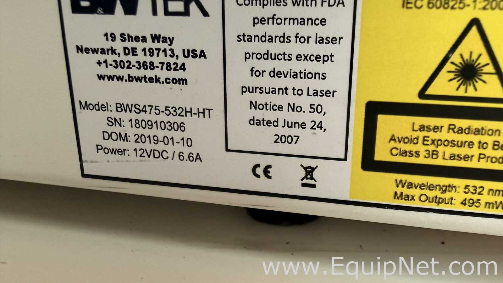 Espectrómetro BWTEk BWS475-532H-HT