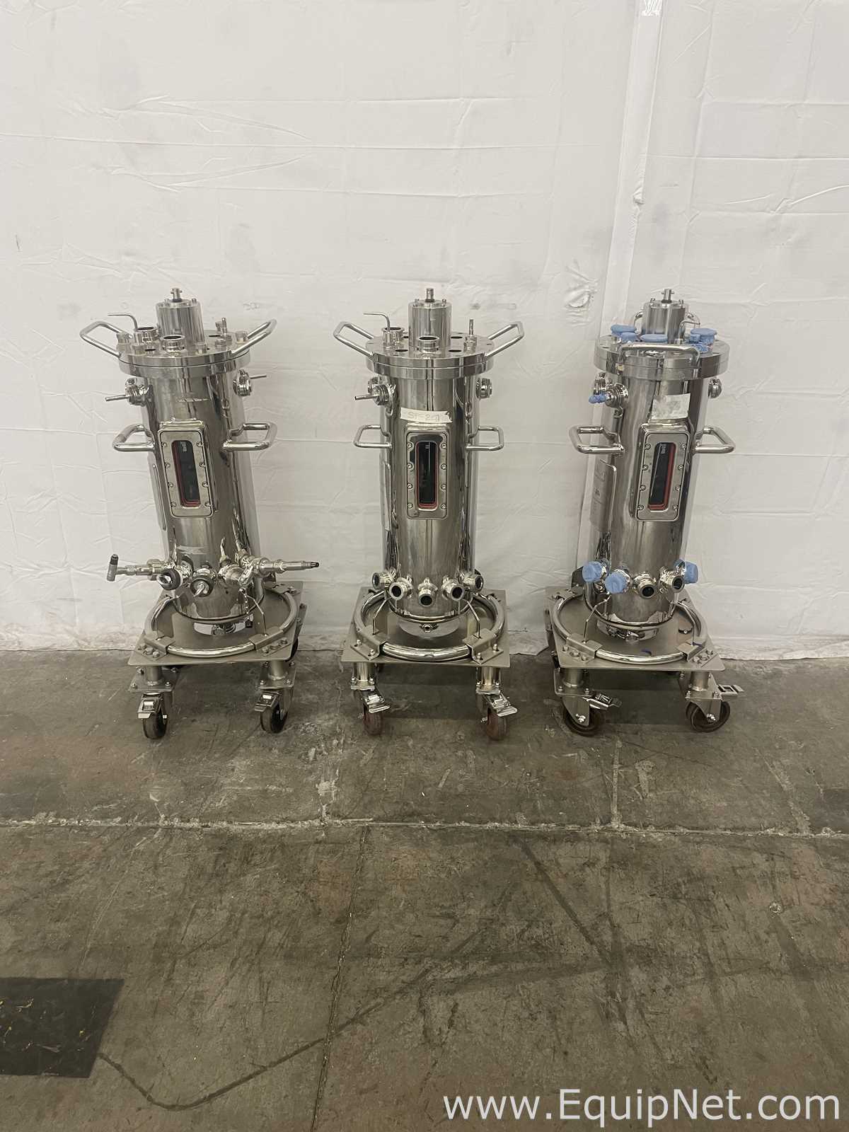 Lote de 3 Biorreactor Applikon Biotechnology Bio clave 20L
