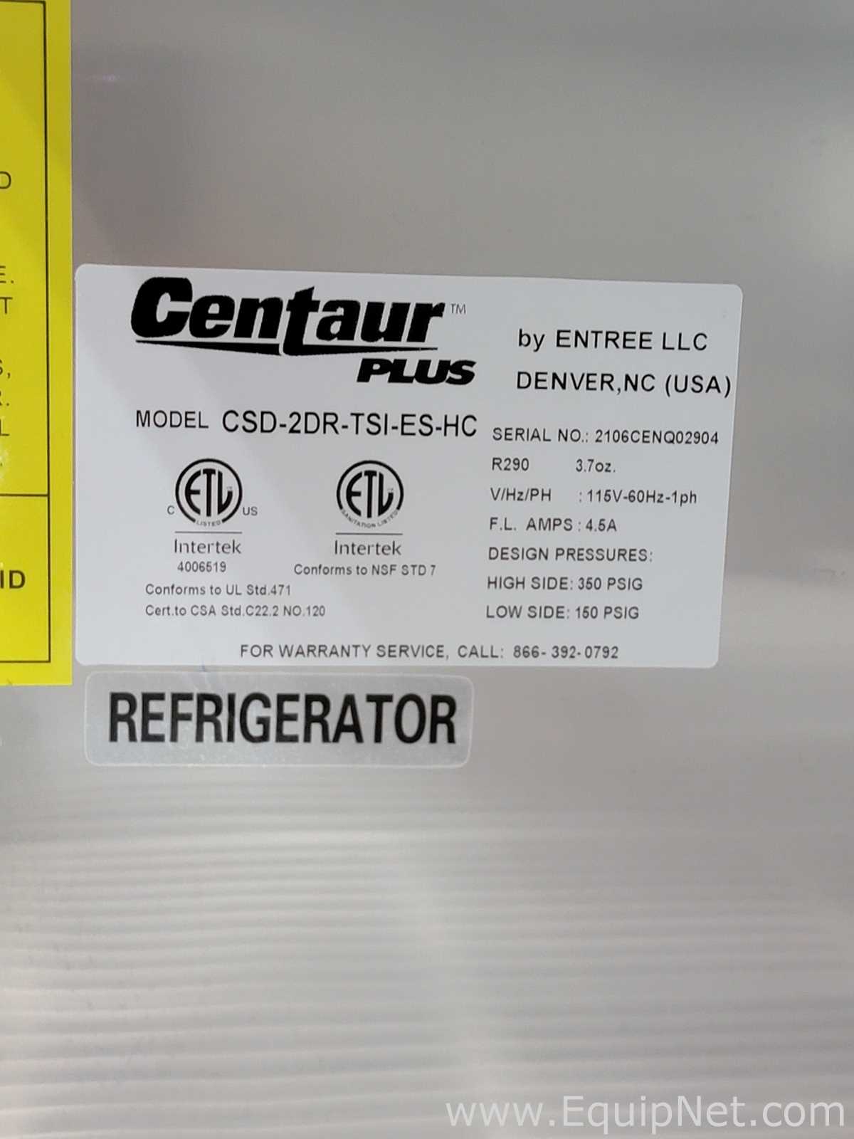 Centaur Plus CSD-2DR-TSI-ES-HC Refrigerator