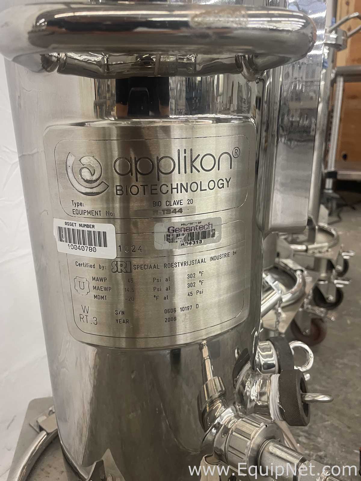 Lote de 3 Biorreactor Applikon Biotechnology Bio clave 20L