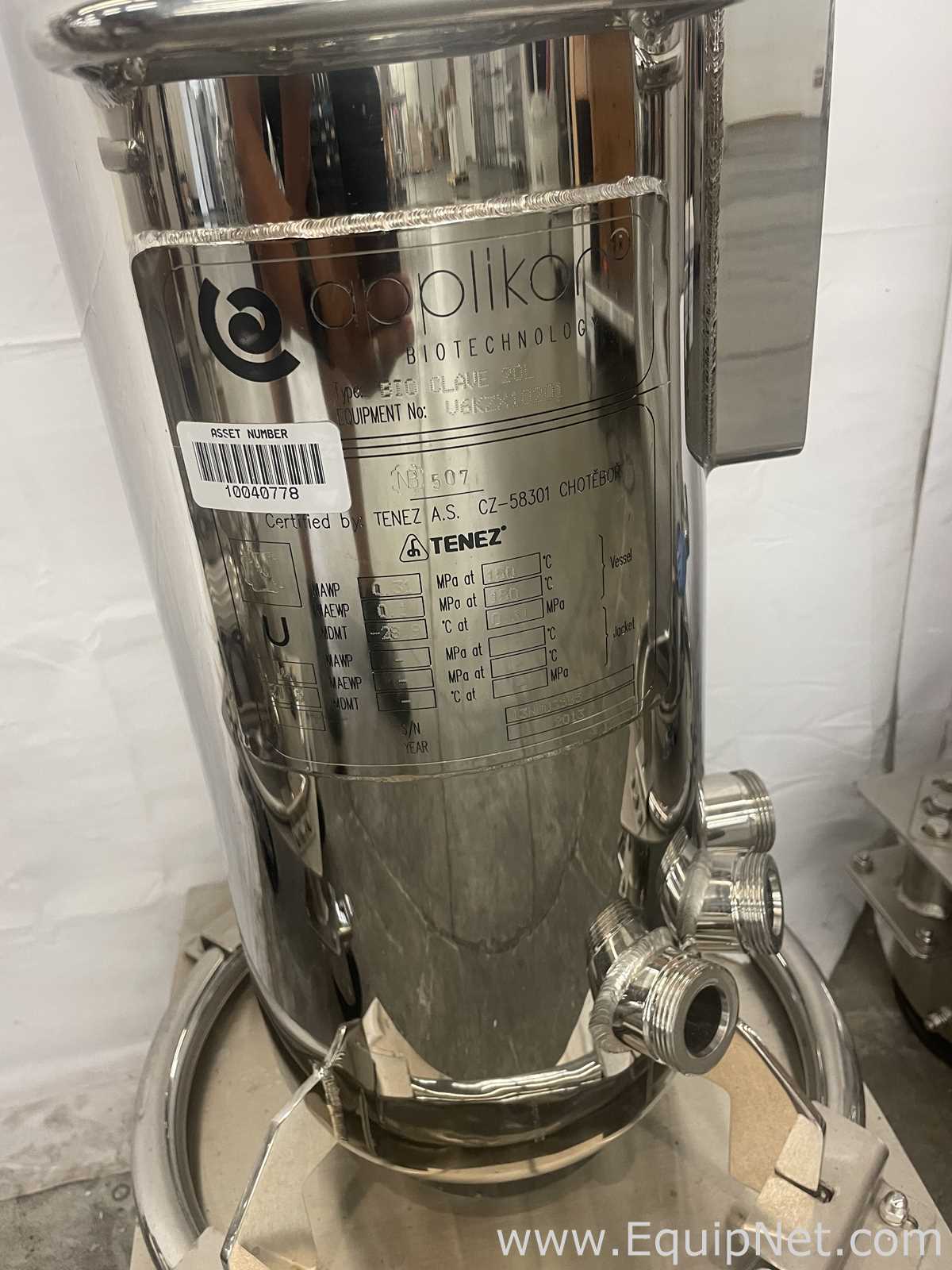 Lote de 3 Biorreactor Applikon Biotechnology Bio clave 20L