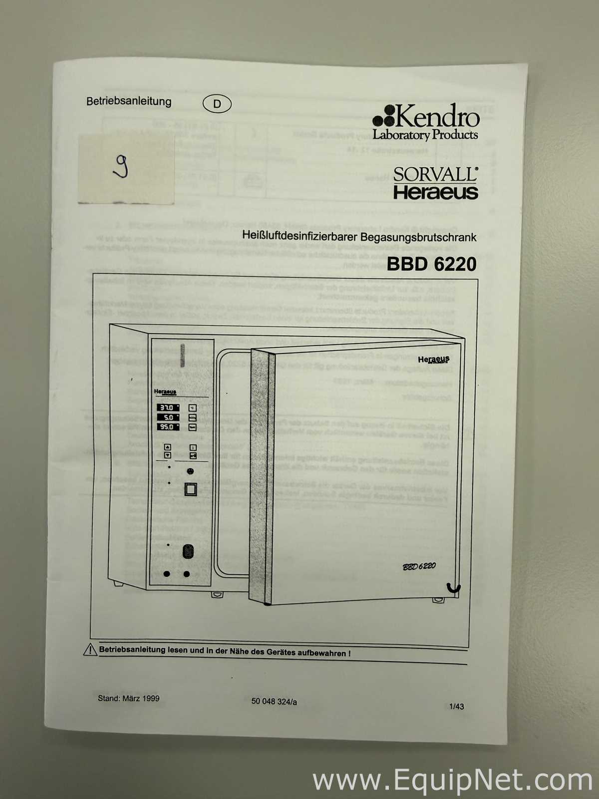 Incubadora Thermo Scientific BBD 6220