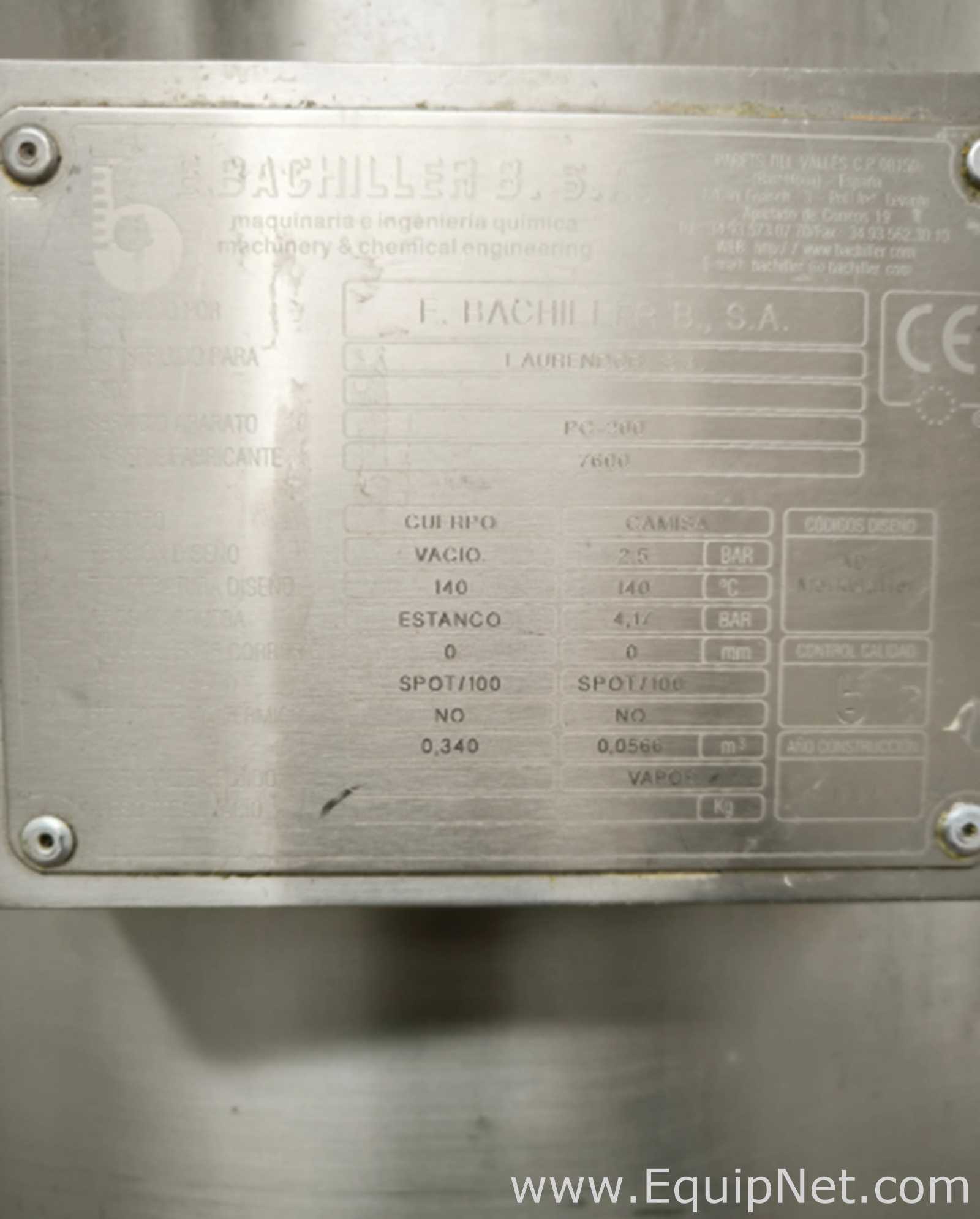 Reactor Acero inoxidable Bachiller BAXHMIX PC200