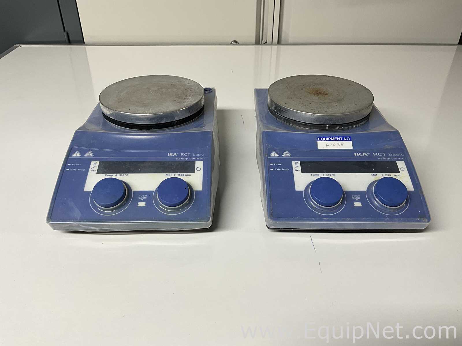 lote de  2 Agitador e Placa de Aquecimento IKA RCT BASIC