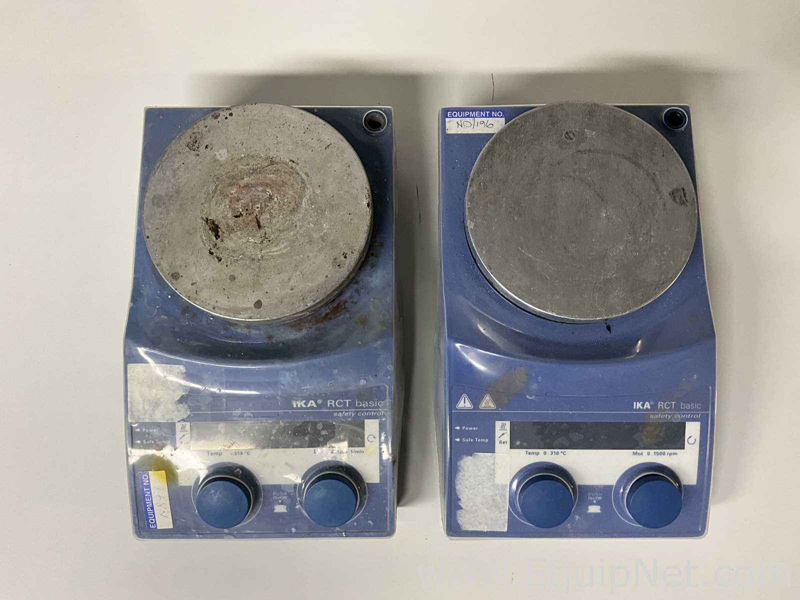 lote de  2 Agitador e Placa de Aquecimento IKA RCT BASIC