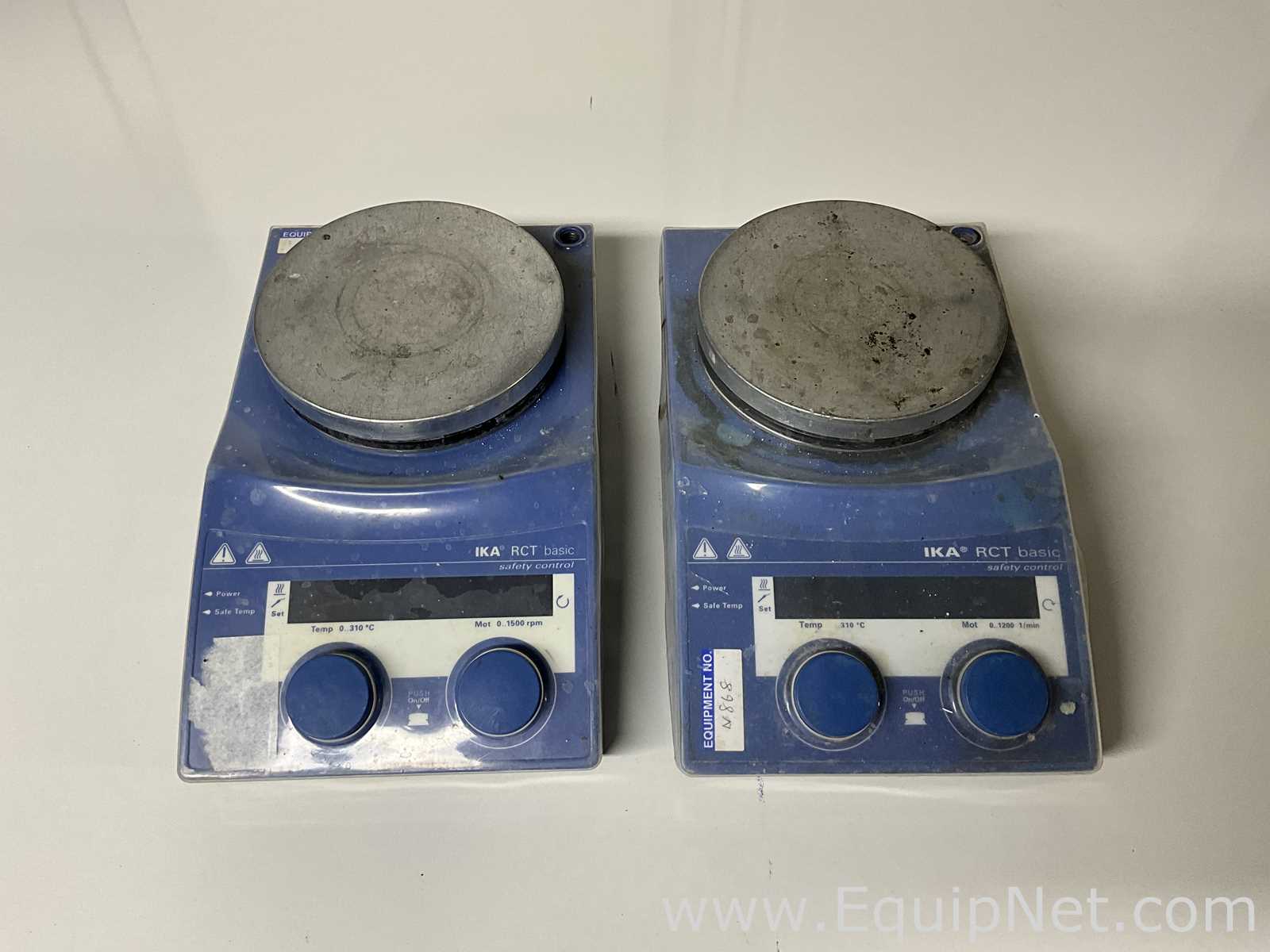 lote de  2 Agitador e Placa de Aquecimento IKA RCT BASIC
