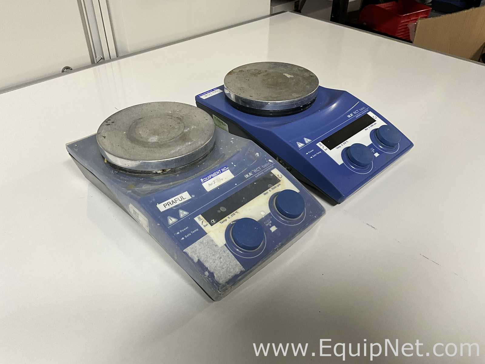 lote de  2 Agitador e Placa de Aquecimento IKA RCT BASIC