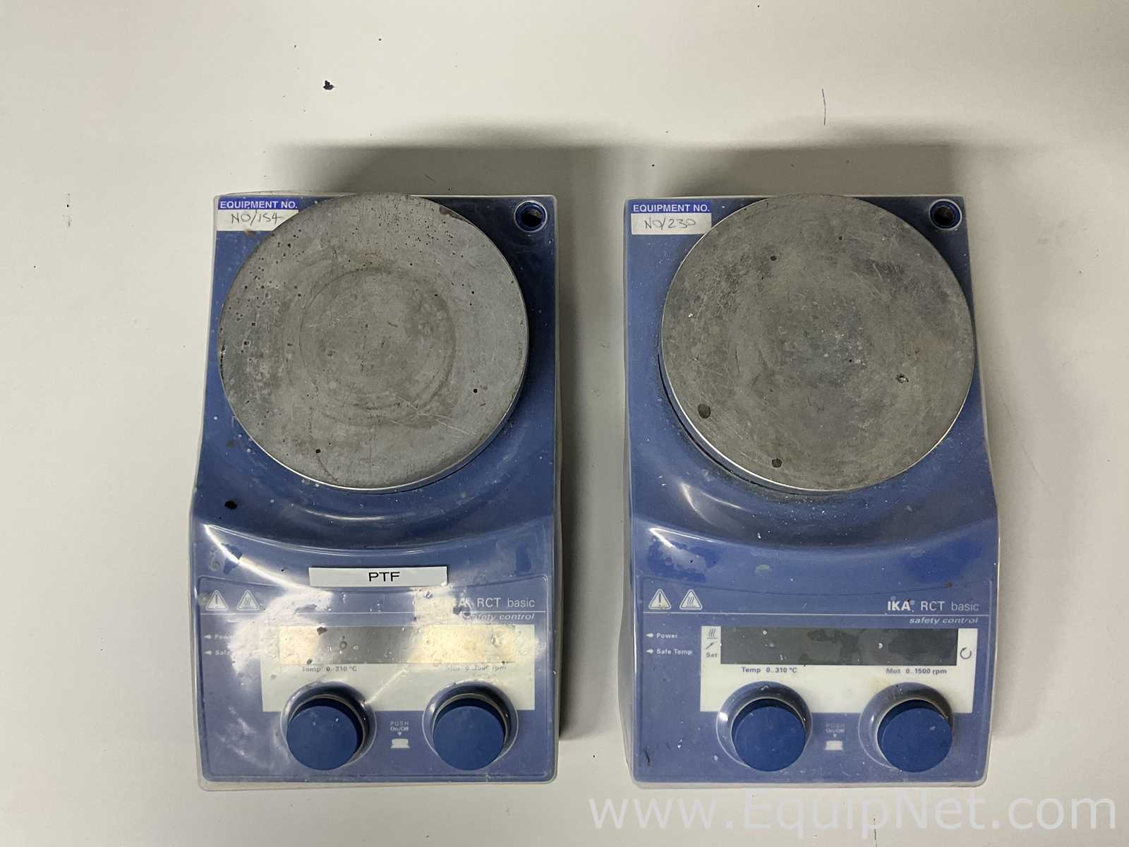 lote de  2 Agitador e Placa de Aquecimento IKA RCT BASIC