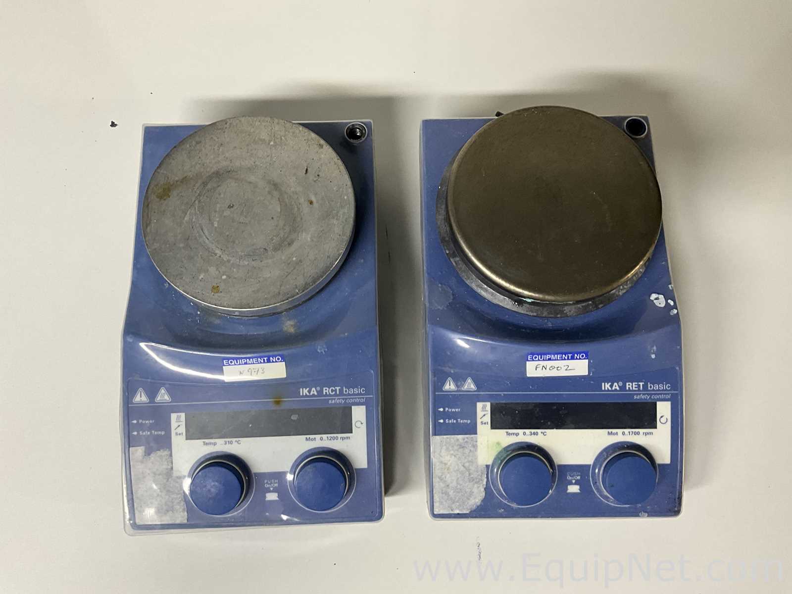 lote de  2 Agitador e Placa de Aquecimento IKA RCT BASIC