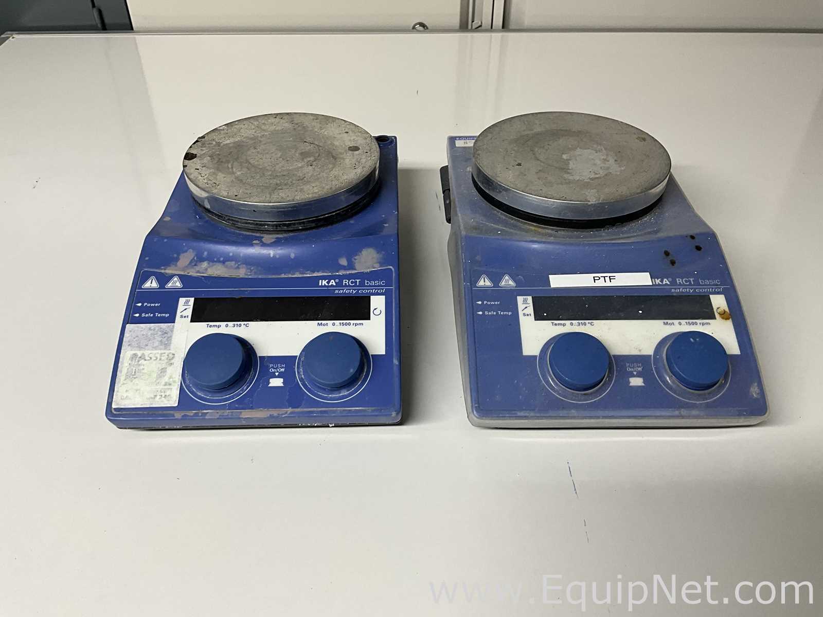 lote de  2 Agitador e Placa de Aquecimento IKA RCT BASIC