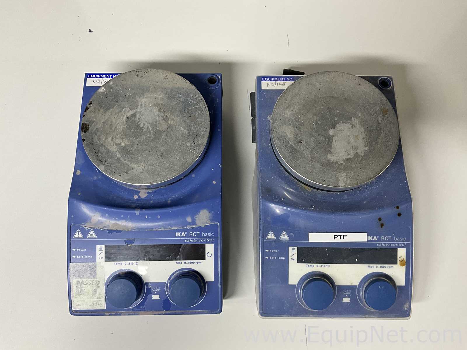 lote de  2 Agitador e Placa de Aquecimento IKA RCT BASIC