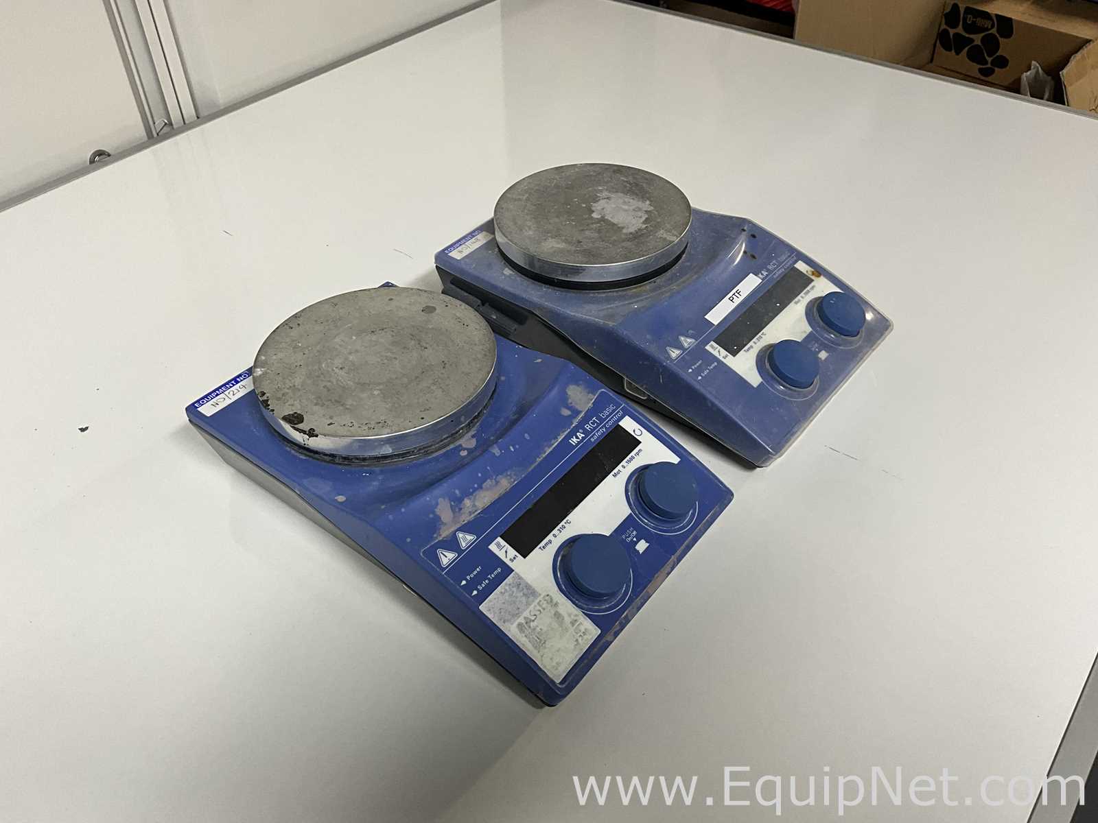 lote de  2 Agitador e Placa de Aquecimento IKA RCT BASIC