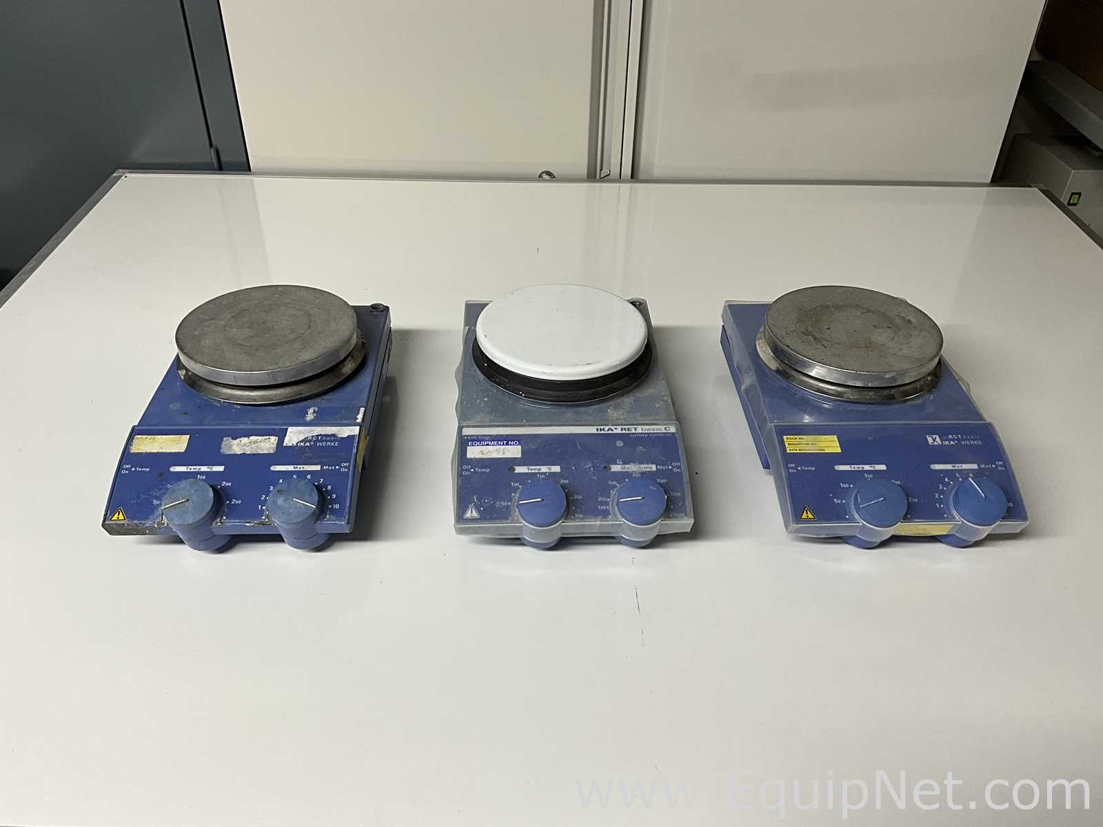 Lot of 3 Off IKA RCT BASIC Hot Plate Magnetic Stirrers