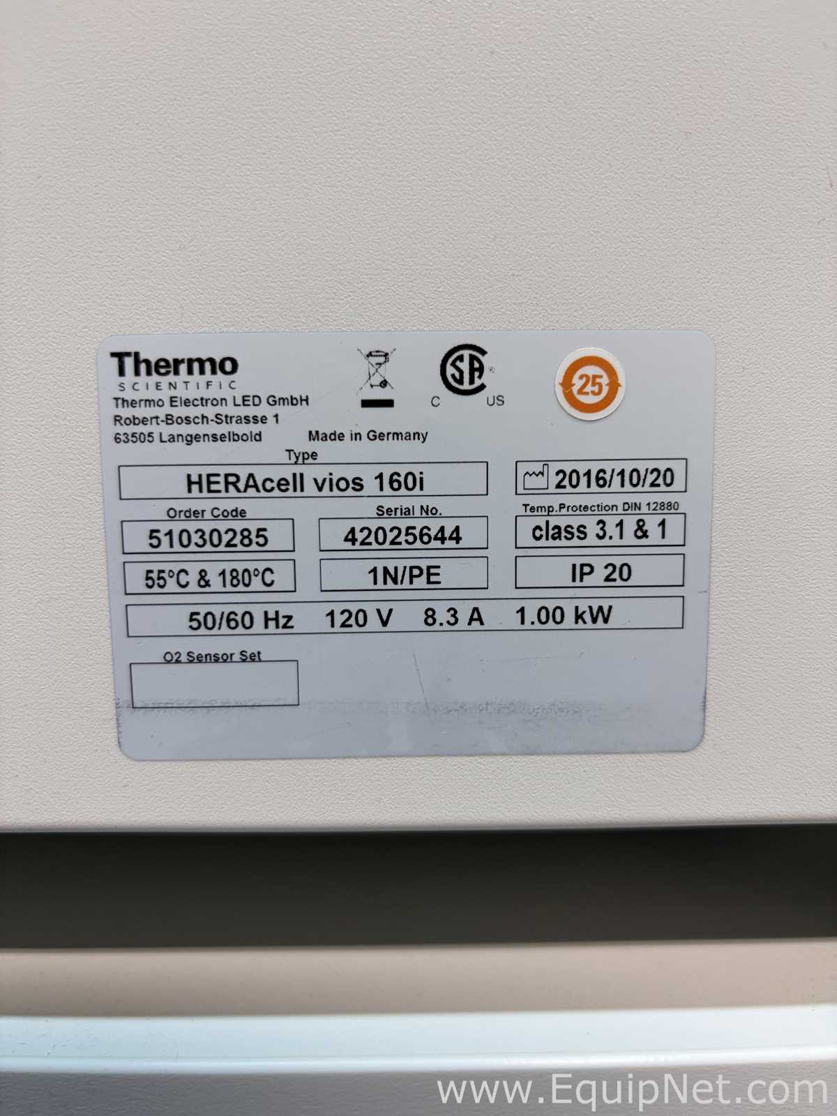 Inkubator Thermo Scientific Heracell Vios 160i