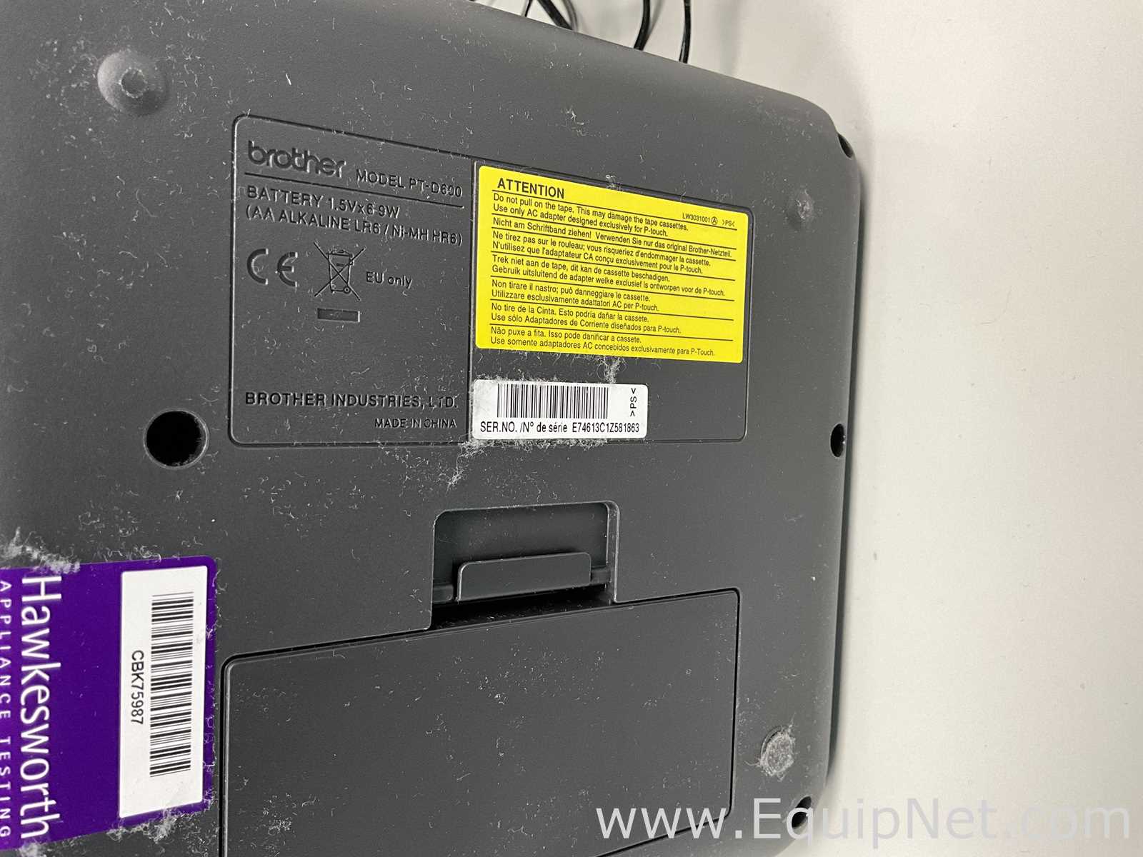 Brother P-touch D600 Adhesive Label Printer