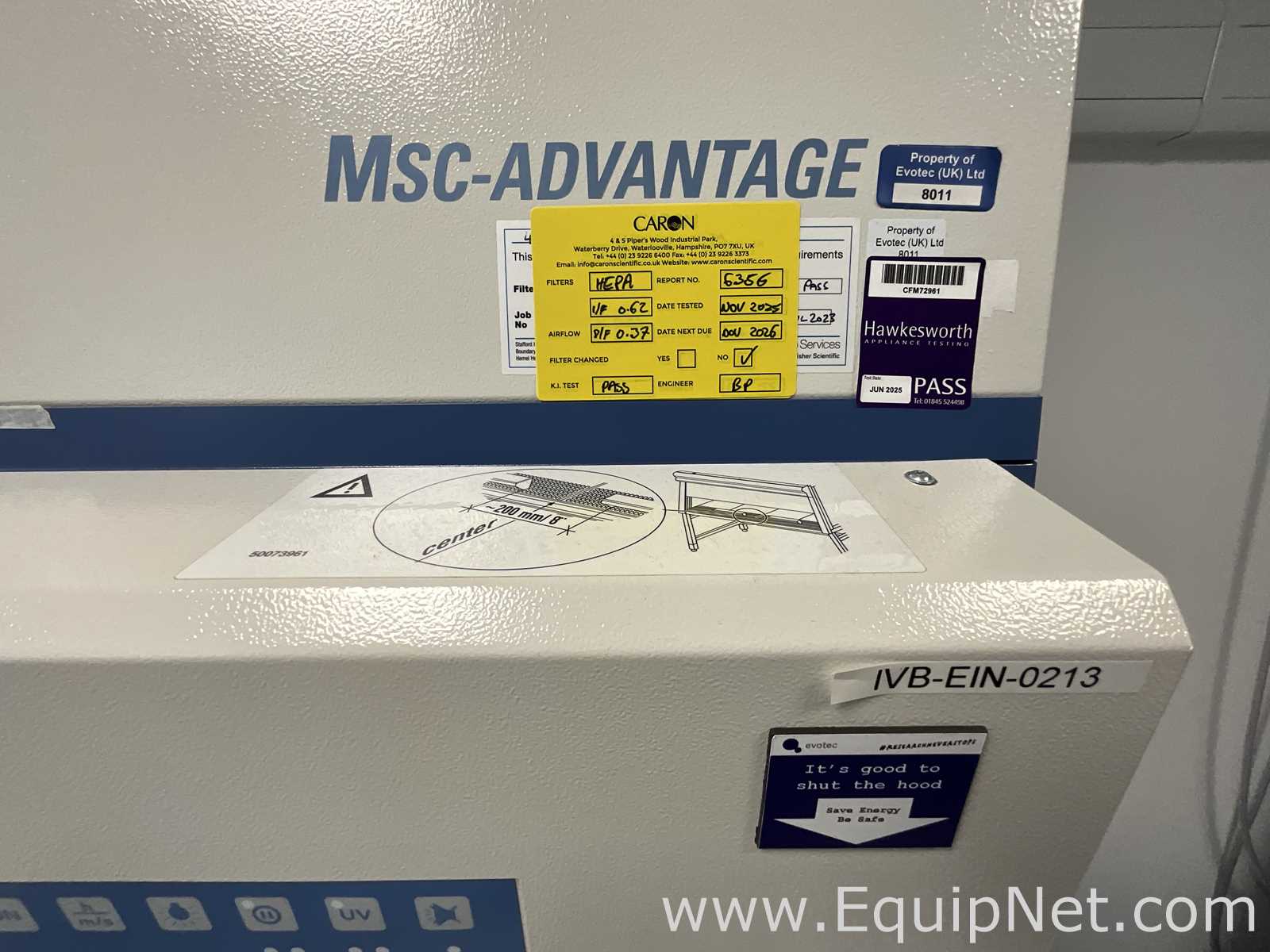 Cabine de Segurança Biológica Thermo Scientific MSC Advantage 1.5