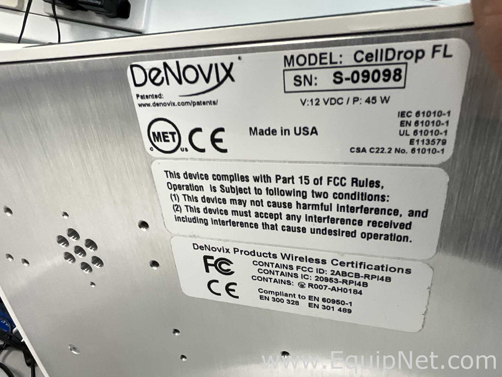 DeNovix Celldrop FL Fluorescence Cell Counter