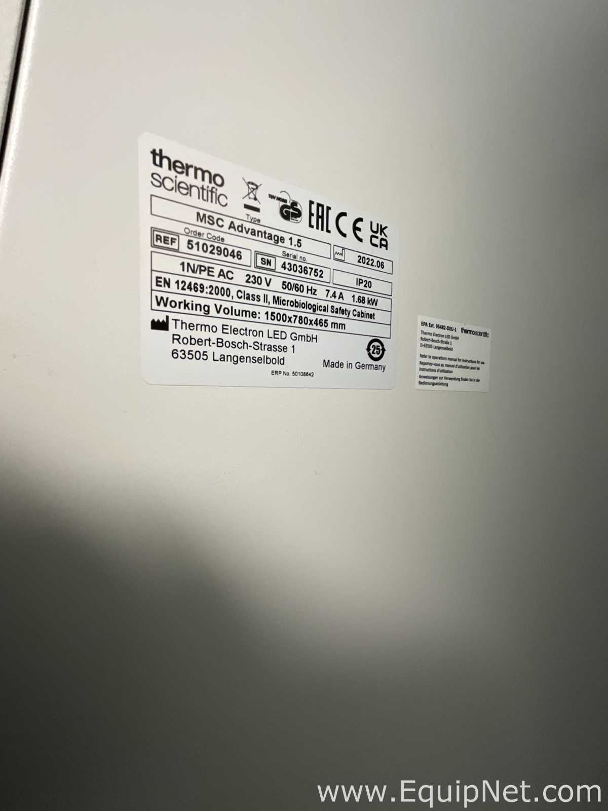 Cabine de Segurança Biológica Thermo Scientific MSC Advantage 1.5