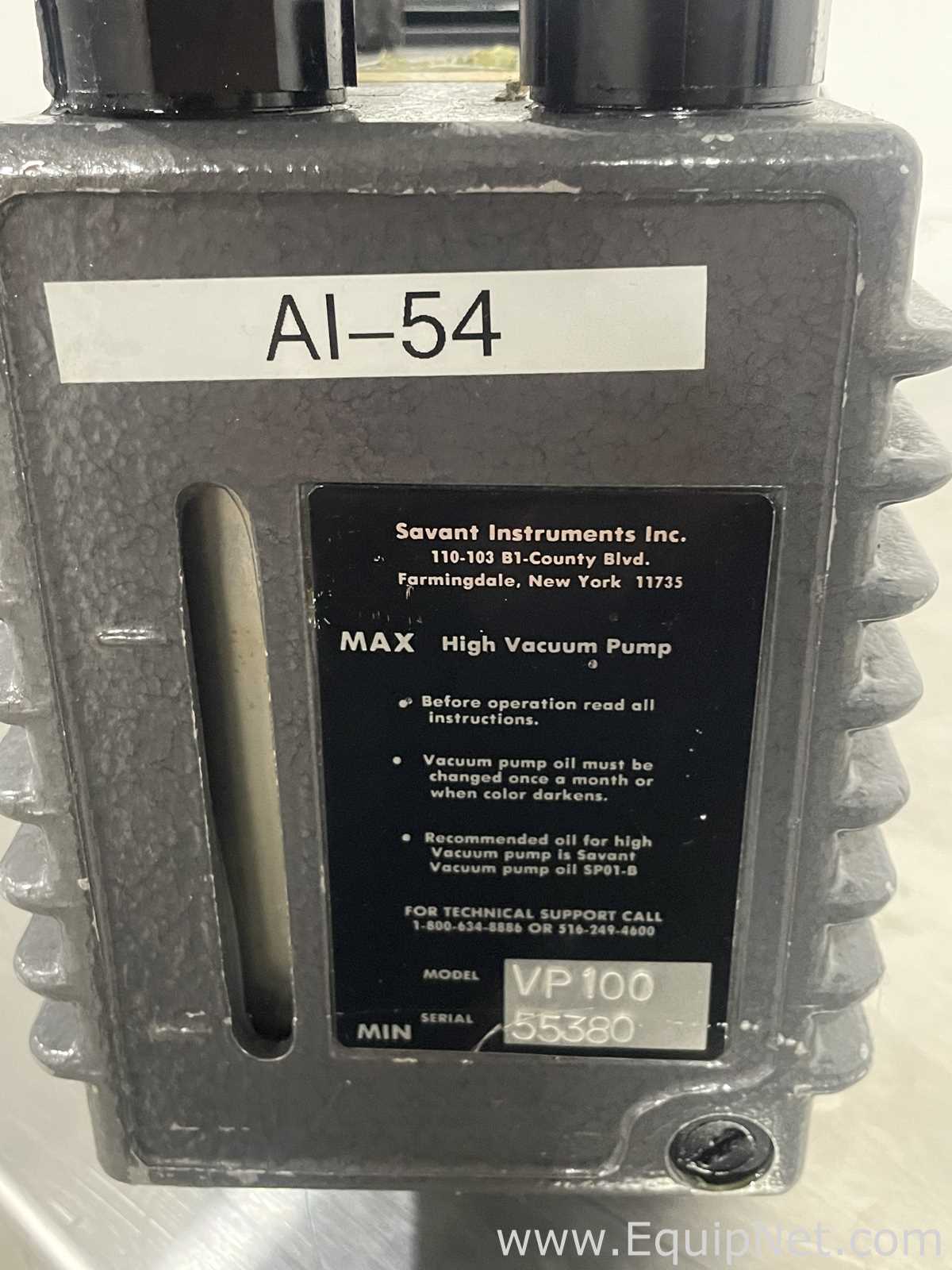 Savant VP 100 Vacuum Pump