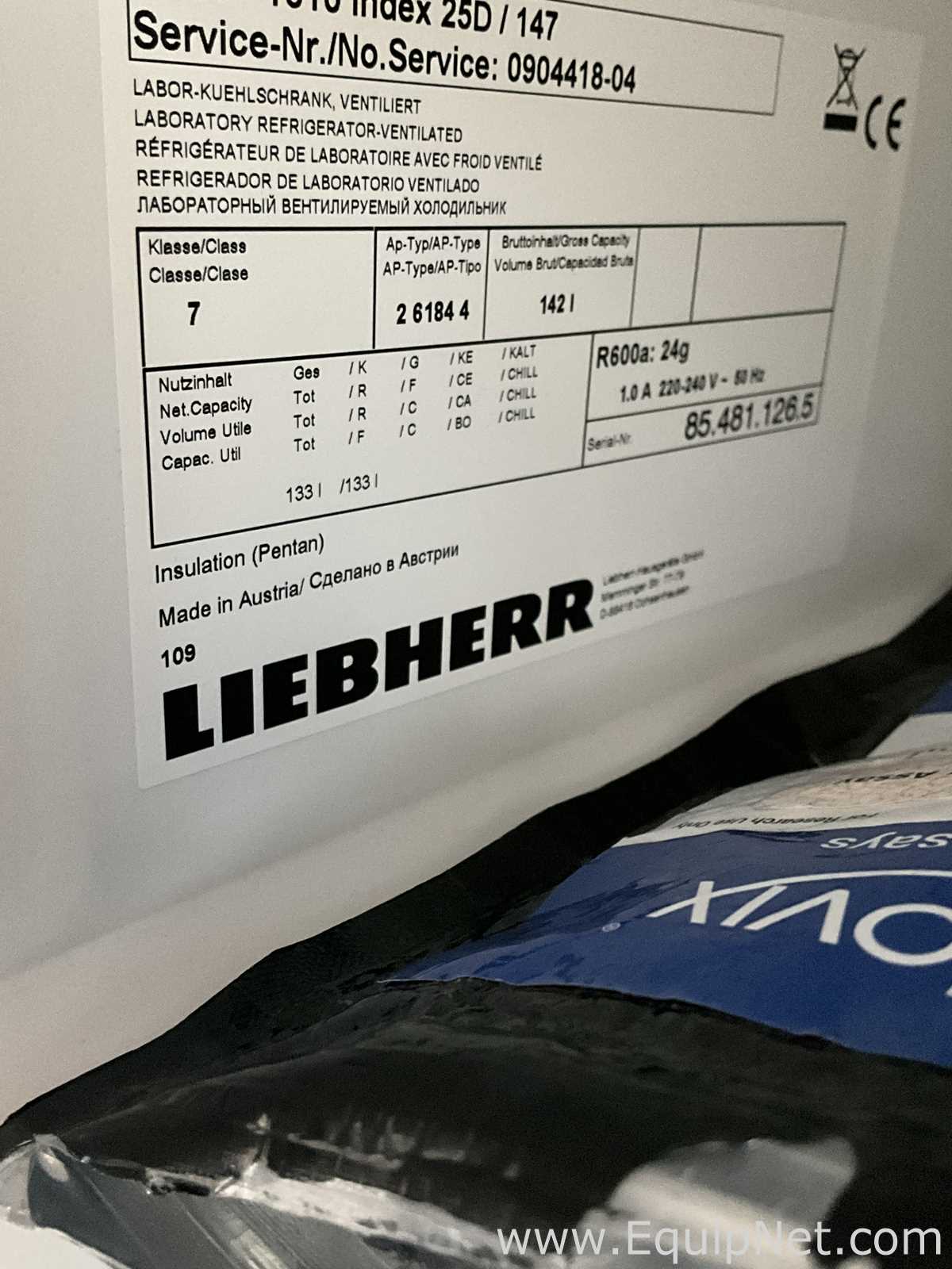 Liebherr LKUv 1610 133 Litre Under Counter Laboratory Refrigerator