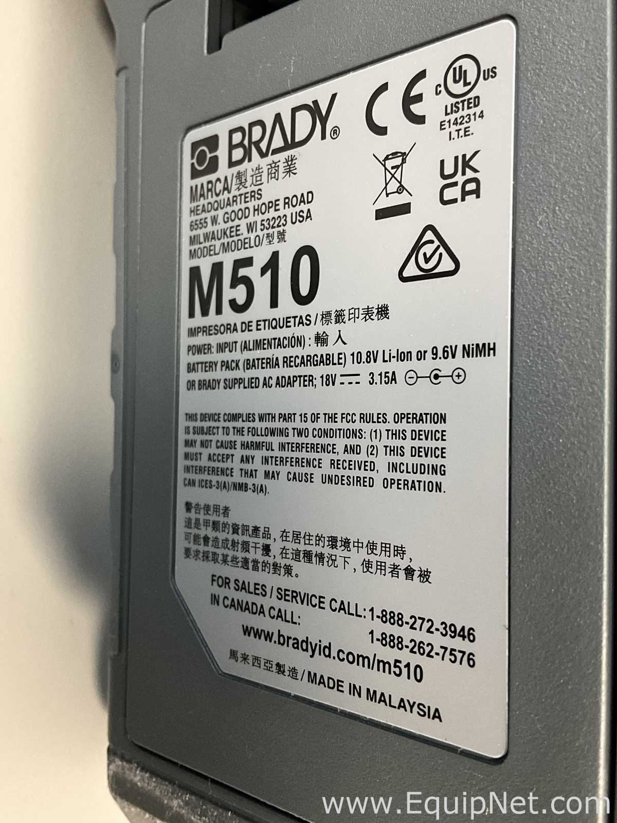Impresora Brady M510