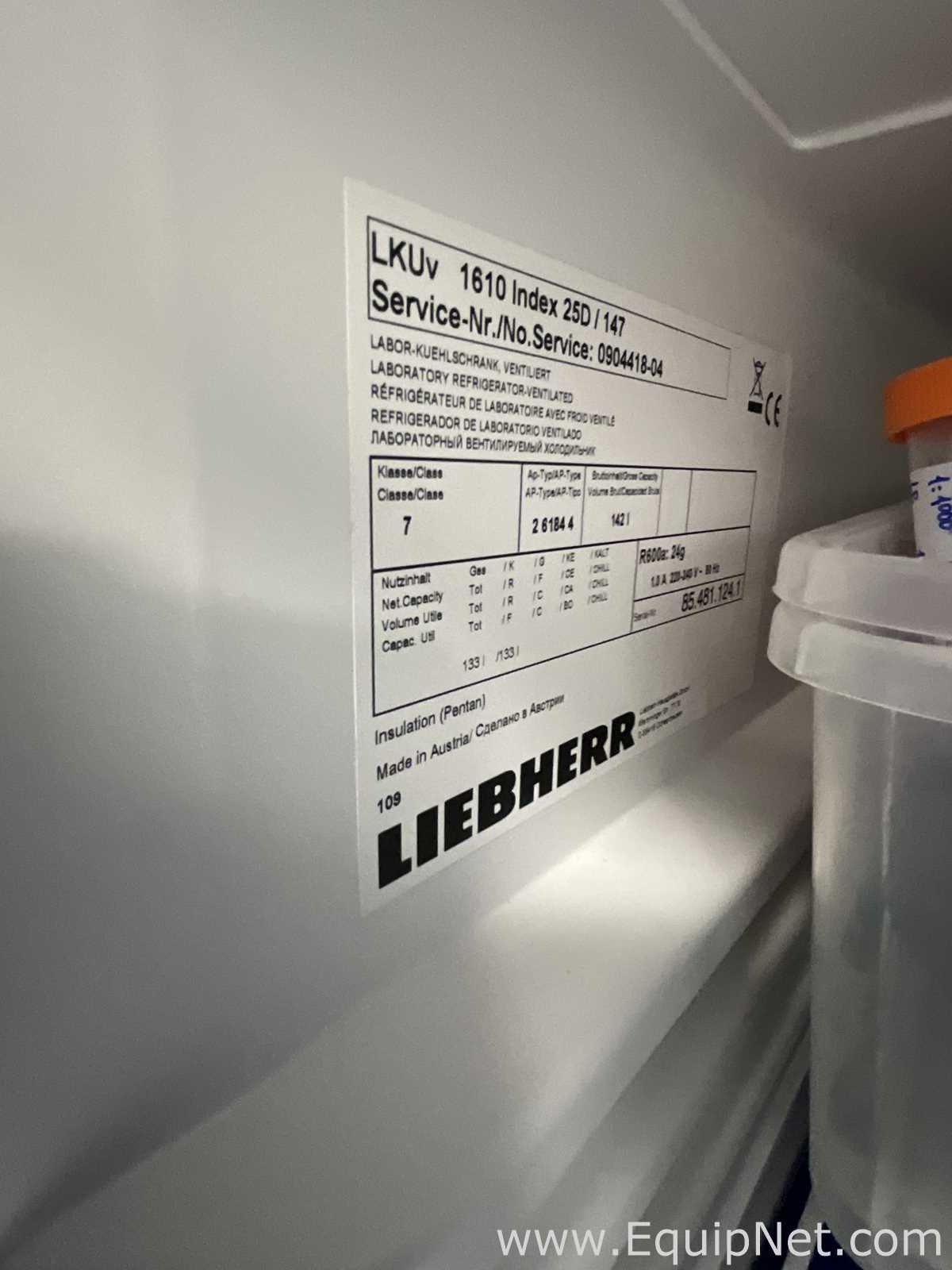 Liebherr LKUv 1610 133 Litre Under Counter Laboratory Refrigerator