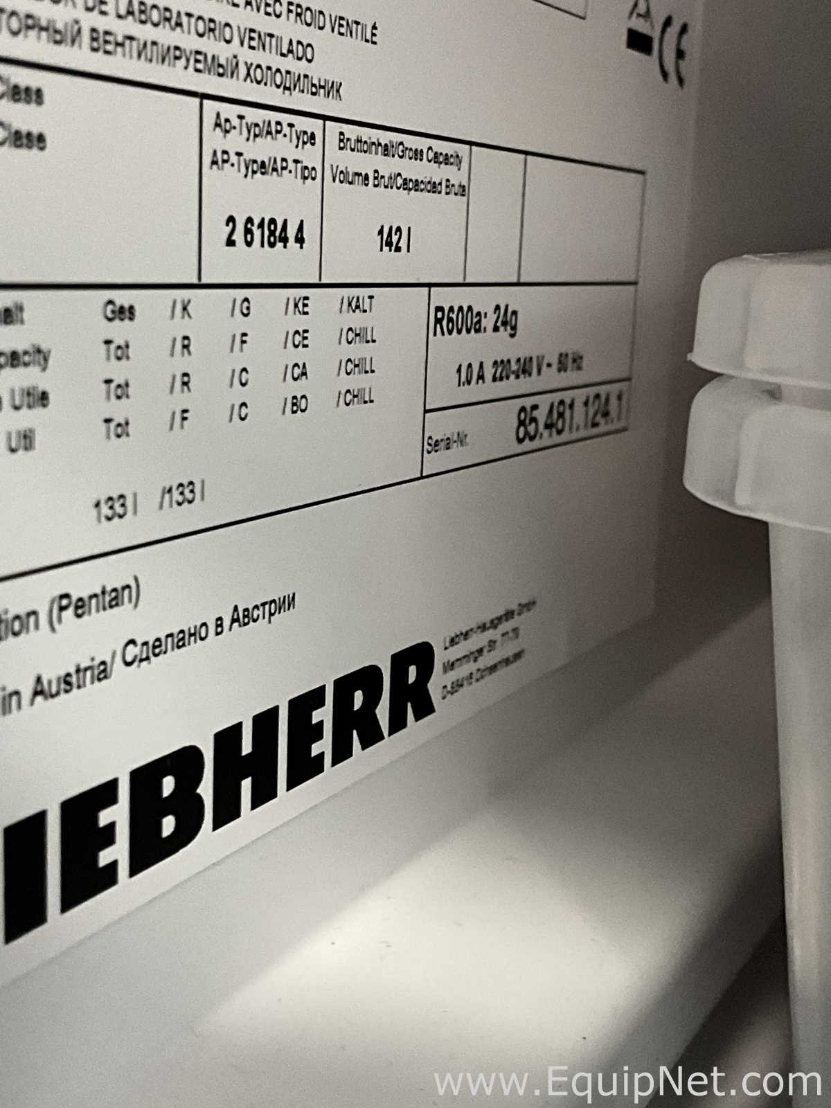 Liebherr LKUv 1610 133 Litre Under Counter Laboratory Refrigerator