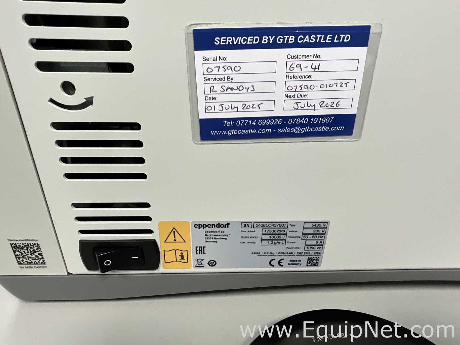 Eppendorf 5430 R Refrigerated Laboratory Centrifuge
