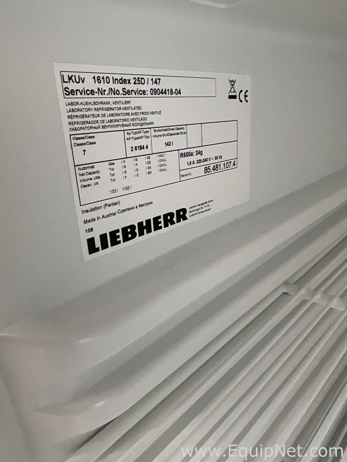 Liebherr LKUv 1610 133 Litre Under Counter Laboratory Refrigerator