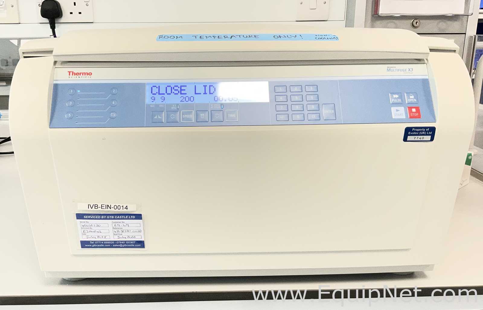 Thermo Fisher Scientific Heraeus Multifuge X3 Laboratory Centrifuge