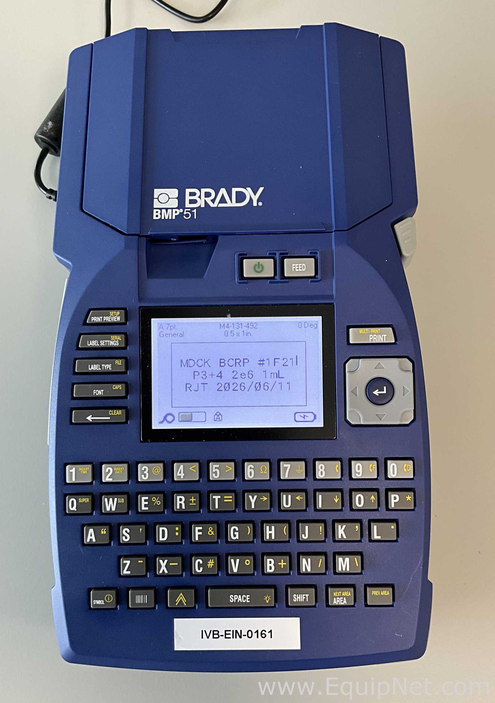Brady BMP 51 Adhesive Label Printer